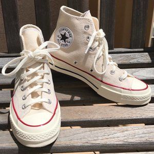 Parchment Converse Chuck 70s Hi-tops 7.5